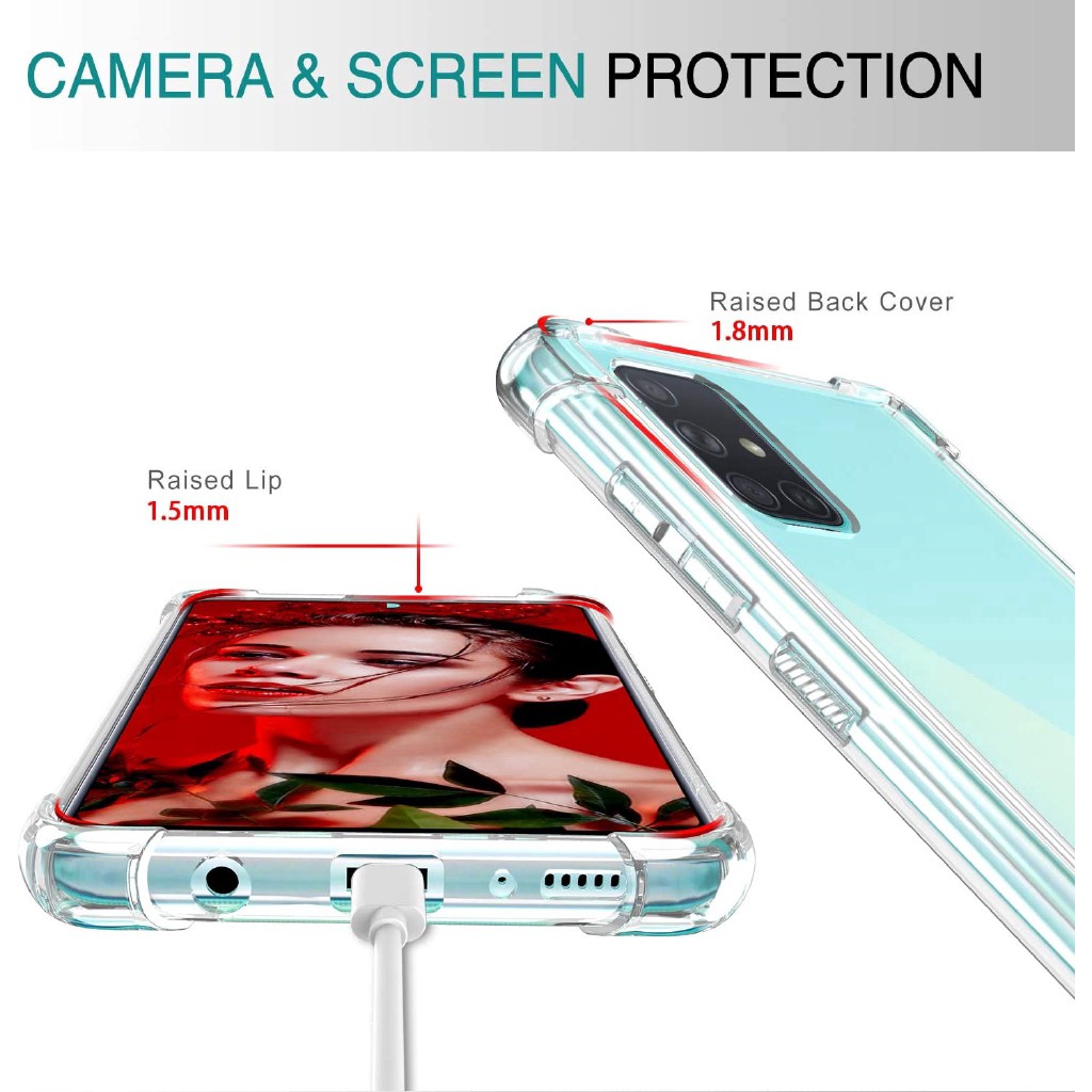 Soft Case Silikon Samsung Galaxy A31 Bening Transparant Airbag Anti Crack