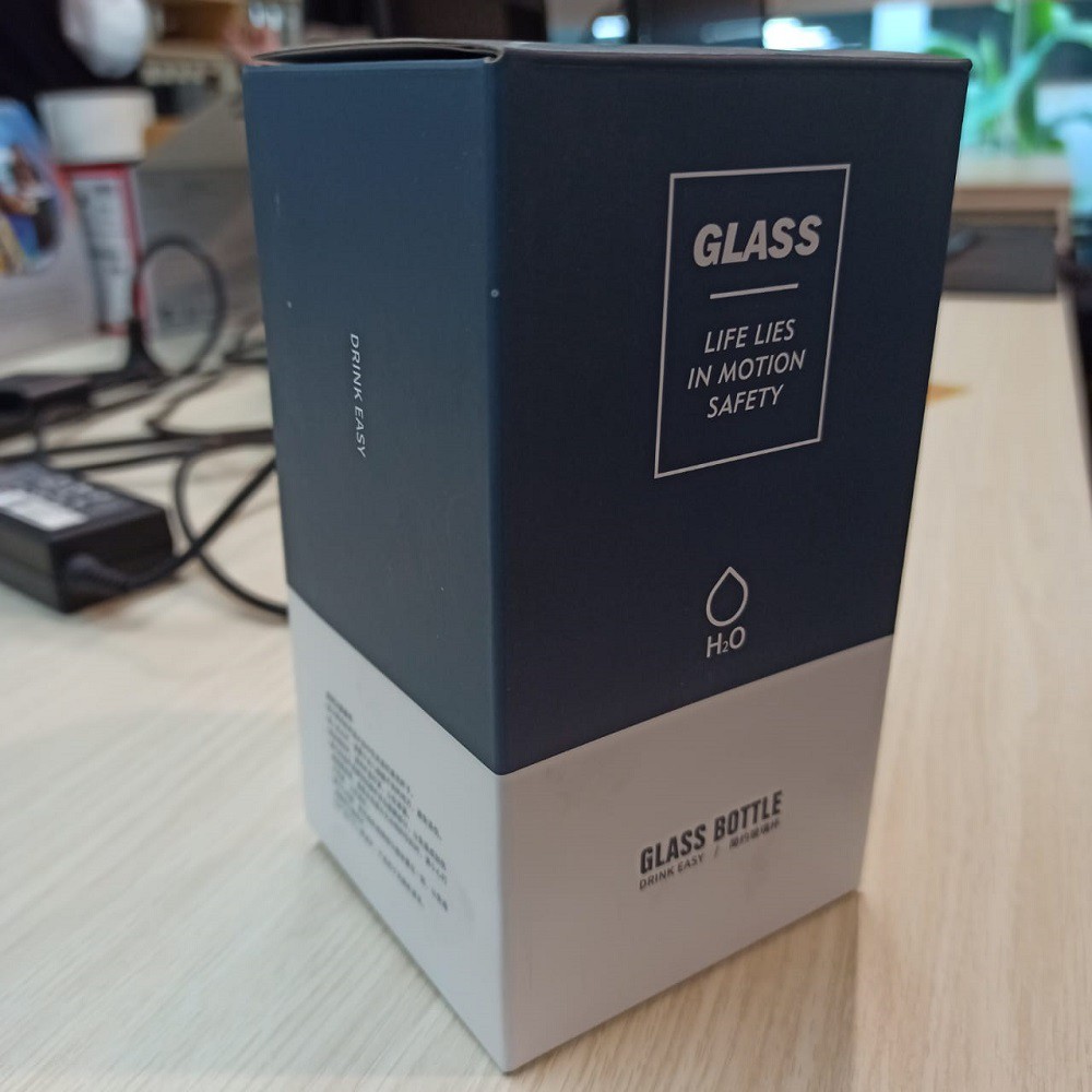 Botol Minum Kaca 3D / Korean Fashion 3D Antlers Glass Cup 300ml - GOLD / Botol Kaca / Hadiah