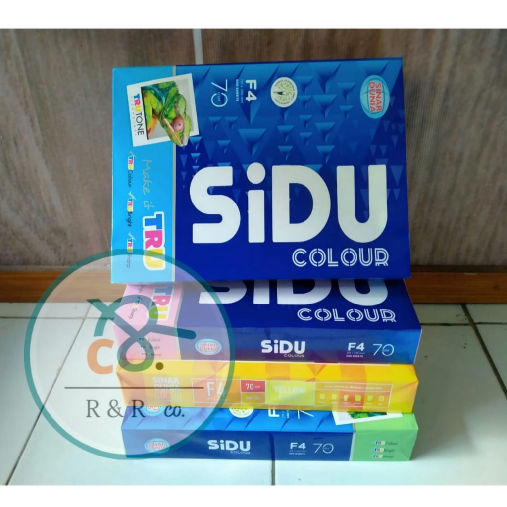 

HVS SIDU Berwarna | sidu color HVS warna F4
