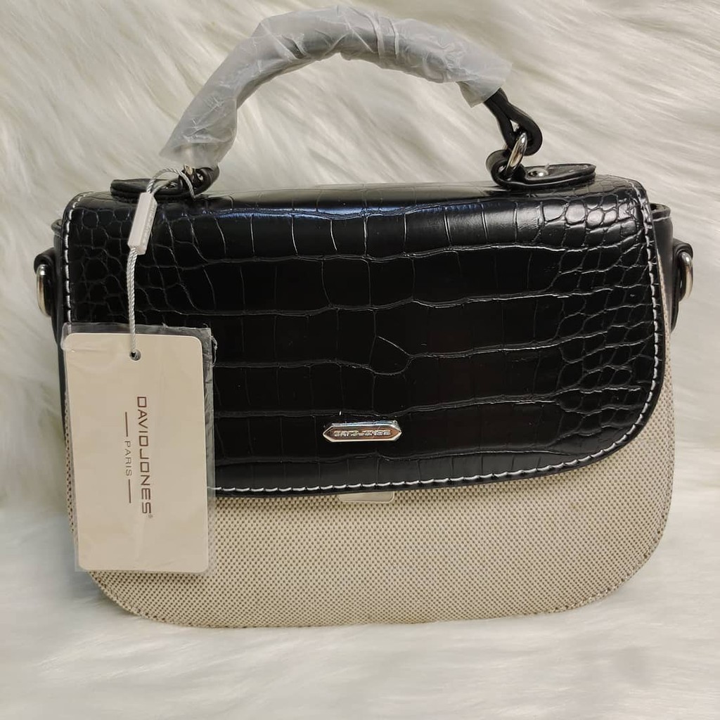 David Jones Paris SlingBag Croco Black Original 100%