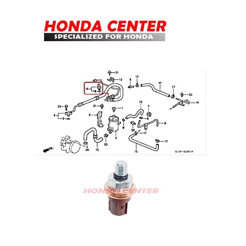 sensor switch selang slang power steering mobil honda city old crv old accord cielo vti odyssey 1996 1997 1998 1999 2000 2001