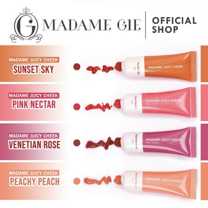 ☃Cutezz_Ching1☃Madame Gie Madame Juicy Cheek - Make Up Blush On 10g