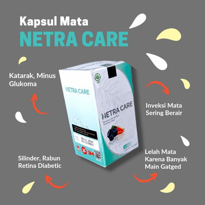 OBAT MATA NETRACARE HERBAL NETRAKER ORIGINAL MAHTACARE KAPSUL MATACARE