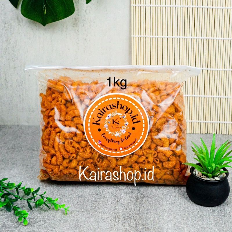 1 KG MAKRONI DAN SPIRAL PEDES DAUN JERUK