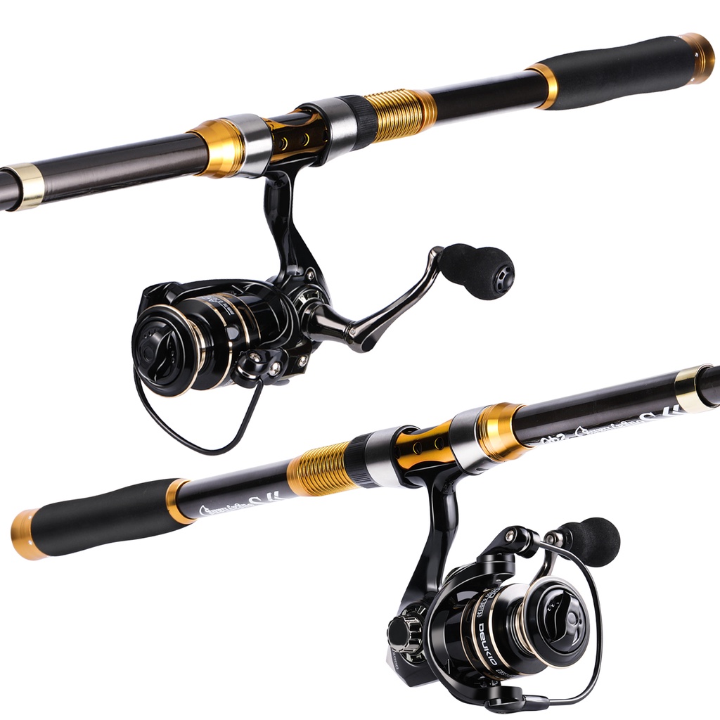 joran set 2.1-3.6m set pancing berkualitas tinggi and 2000-3000 reel pancing fishing set and senar pancing