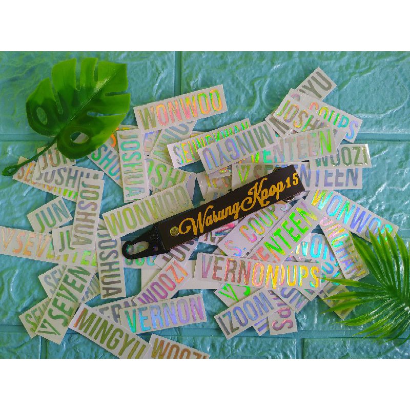 

(HARGA PER NAMA) STIKER SEVENTEEN KPOP HOLOGRAM
