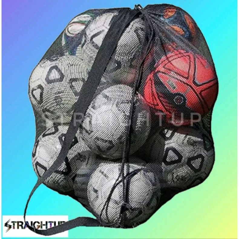 tas jaring penyimpanan bola/kantong jaring kapasitas besar