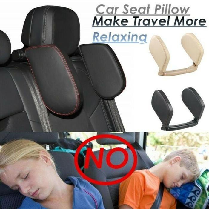 Car Seat Pillow Headrest Neck Travel Pillow Bantal Penyangga Jok Mobil