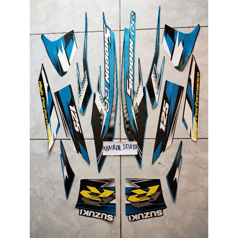 striping stiker Shogun rr r 2008 2009 08 09 biru hitam