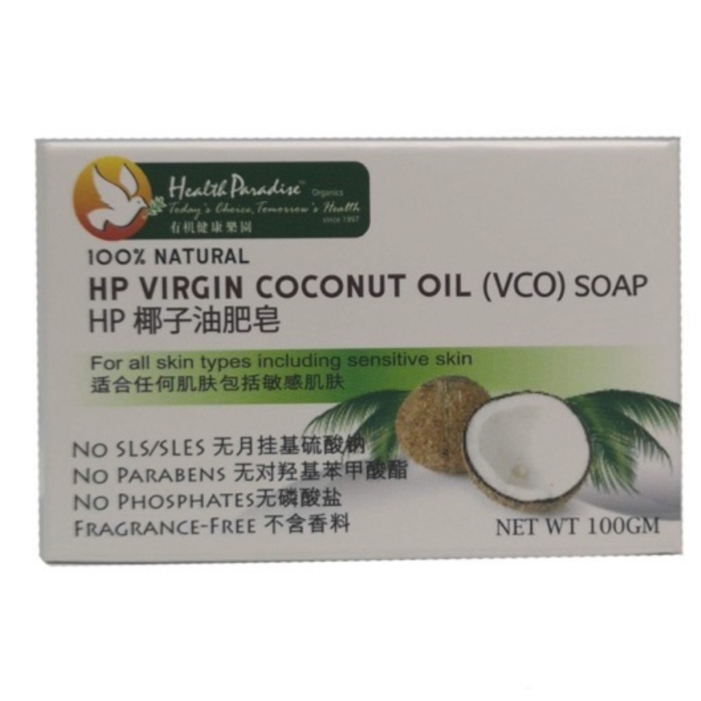 Health Paradise 100% Natural Virgin Coconut Oil ( VCO ) Soap 100gm