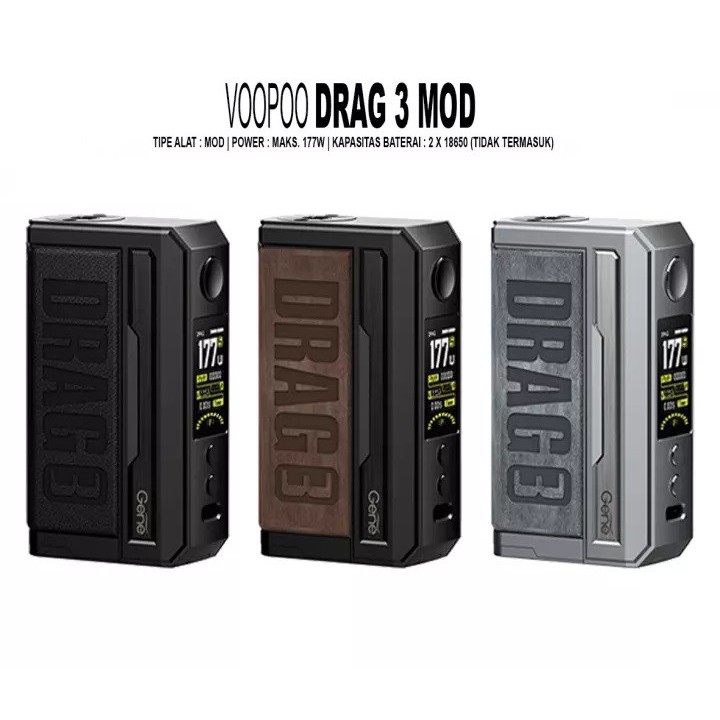 VAPOOR VAPEE DRAG 3 MOD KIT ORIGINAL 100% - MOD ONLY