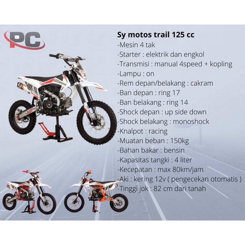 Motor Trail - SyMoto-4tak-125cc-Manual Kopling