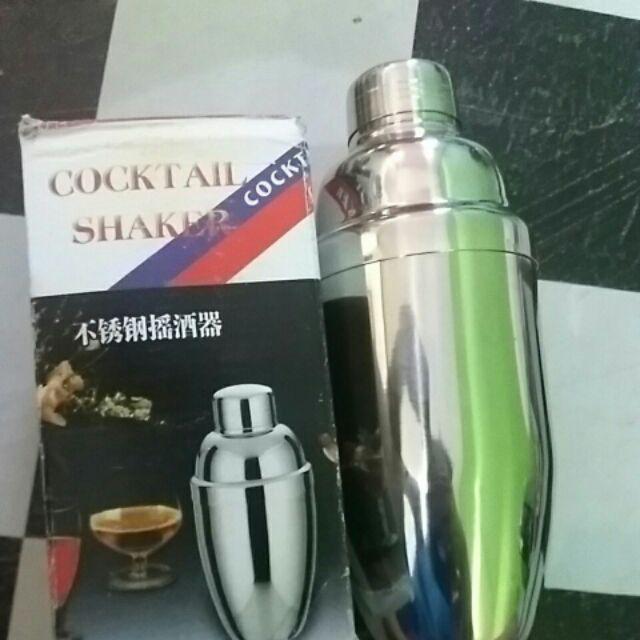 Shuma | Shaker Cocktail Pengocok Minuman Bar Barista | Stainless Steel 550 Ml | Free 5 Ebook