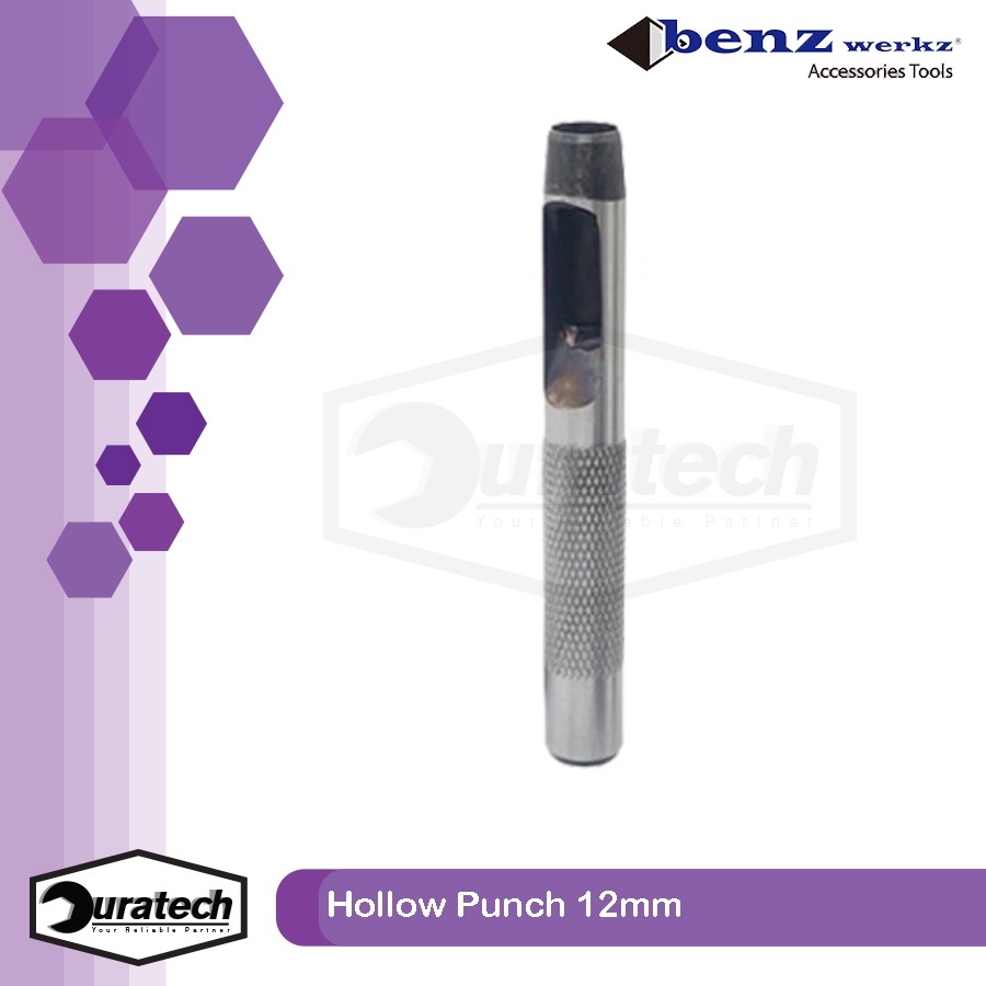 Promo Benz Werkz Plong Pembuat Lobang Kulit Kertas 12Mm / Plong Hollow Punch Pukul / Pembolong Plat