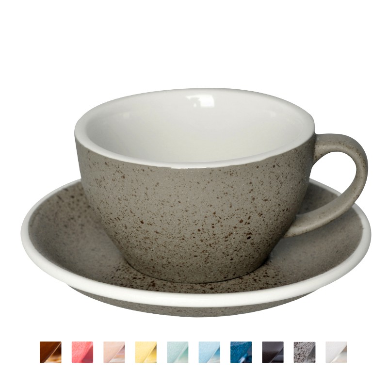 

LOVERAMICS EGG 250ML CAFE LATTE CUP & SAUCER (POTTERS COLOURS)