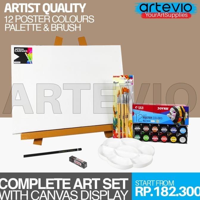 

Paket Lukis Besar / Paket Kanvas Lukis Cat Lukis Kuas Palet Dan Easel
