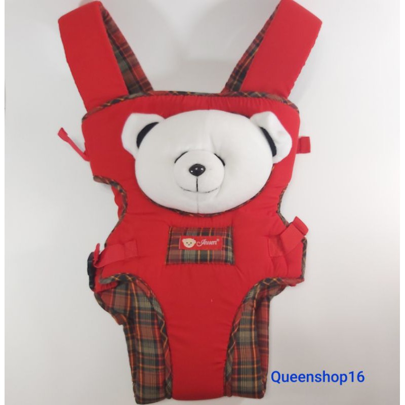 GENDONGAN BAYI DEPAN JESSEN GD08 BONEKA FF-Merah (2)