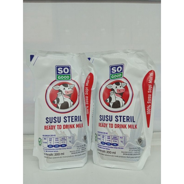 

so good susu steril 200ml pch