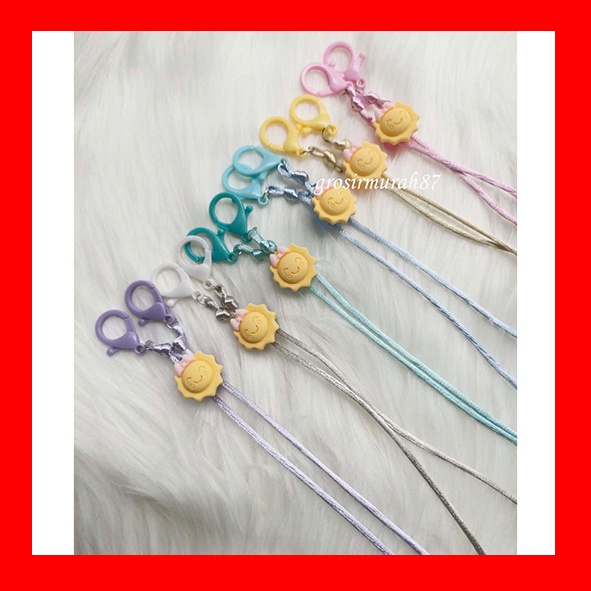 Tali masker anak dewasa motif matahari lanyard kalung masker wanita non elastis ready