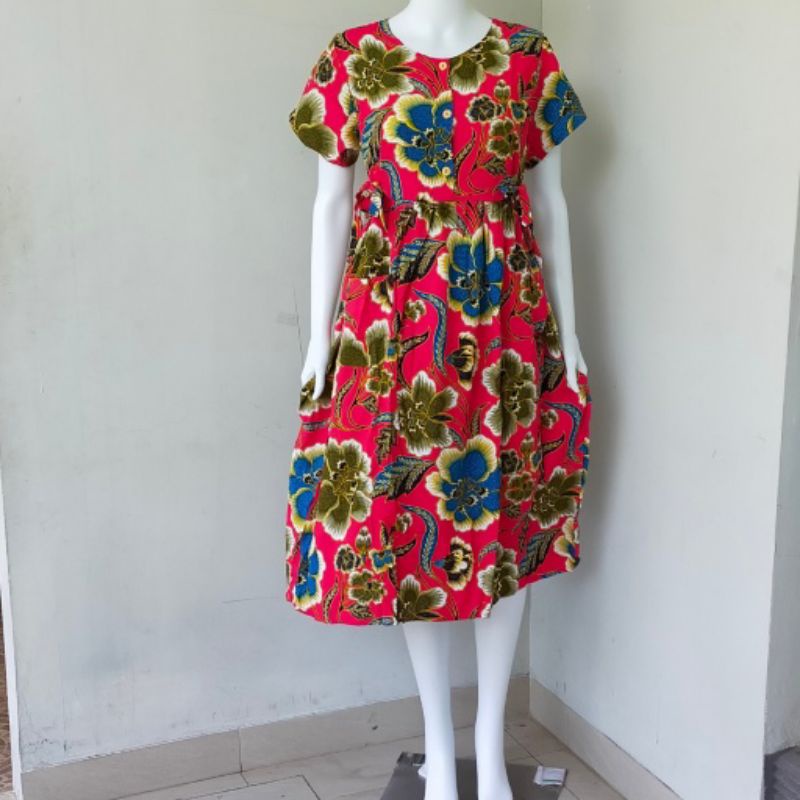 DASTER KUB 47 DASTER TALI 4 DI PINGGANG 3 KANCING BUSUI DASTER CHIBI ORIGINAL BATIK KENCANA UNGU LEB