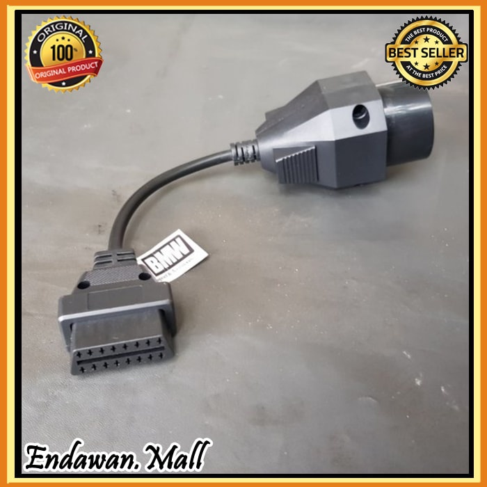 Promo kabel socket adaptor scanner BMW OBD2 16 pin ke OBD bulat 20 pin Keren