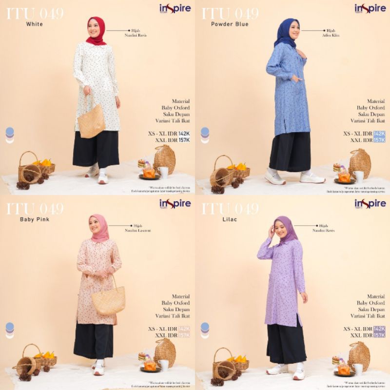 INSPIRE// TUNIK INSPIRE TERBARU / ITU 049 / YOUTH INSPIRE / ATASAN / TUNIK