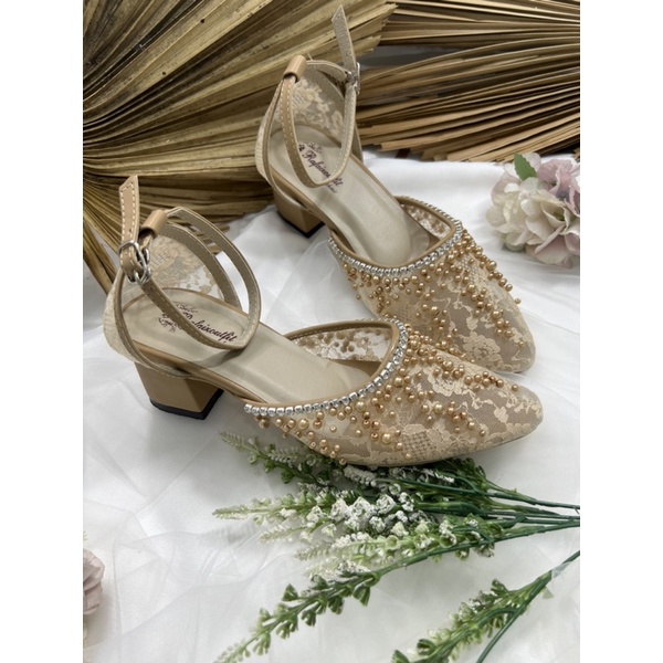 RAFAIzoUTfit -Rachel nude tali sepatu wedding wanita sepatu wanita 5cm tahu