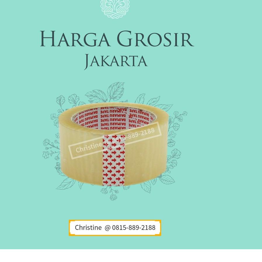 

Hot Sale Lakban Daimaru ASLI Bening HARGA GROSIR 2 inch atau 48mm x 90 yard .,