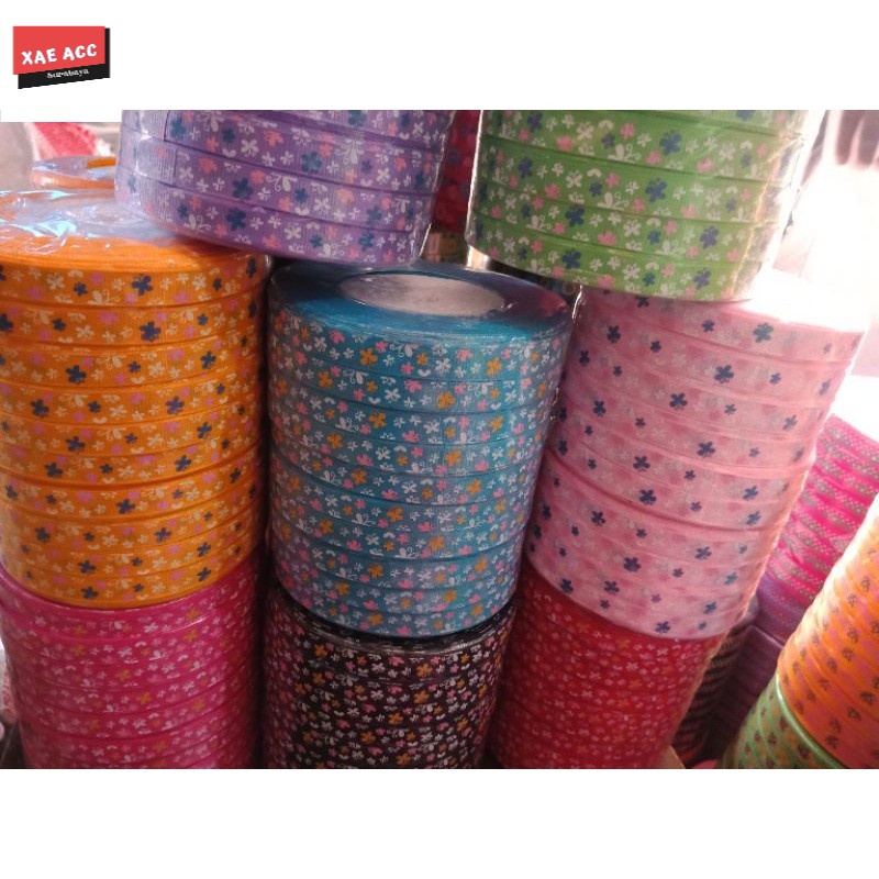 

PITA GROSSGRAIN ROLL MURAH pita motif kupu2 PITA METERAN 25 yard