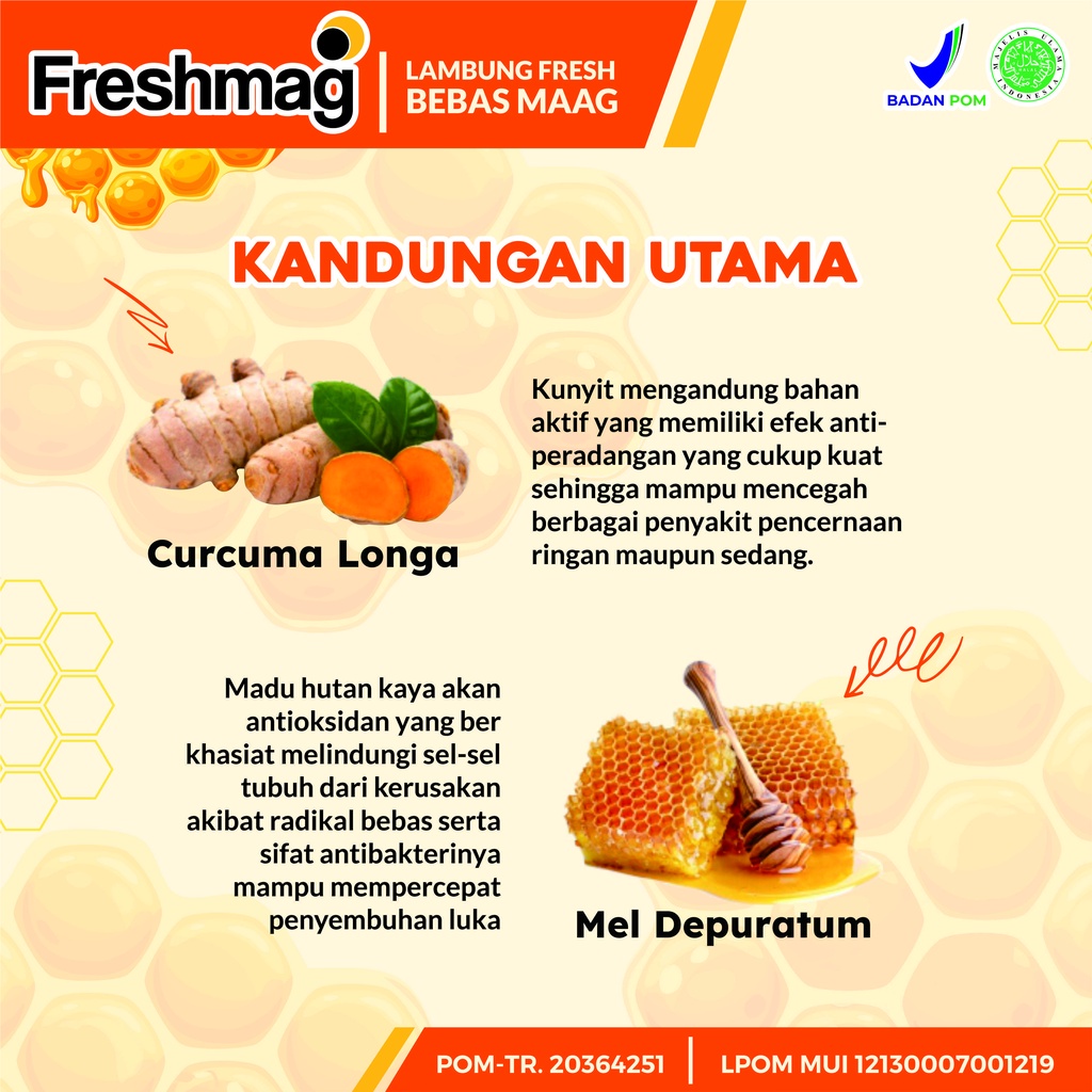 ASLI FRESHMAG 200ML 3x Lebih Cepat Atasi Masalah Lambung - Original Madu Herbal Obat Maag Atasi Magh Kronis Gerd Asam &amp; Infeksi Radang Lambung Penambah Nafsu Makan Lancarkan Pencernaan Cegah Mual Muntah Fresh Maag Presmag