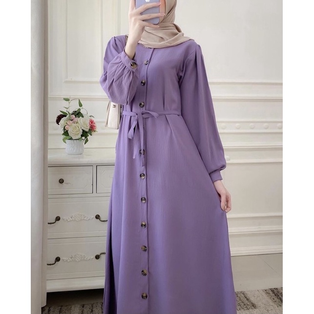 𝐏𝐆𝐌𝐓 •  RALINA DRESS GAMIS CRINKLE AIRFLOW / GAMIS KONDANGAN PESTA / GAMIS SYAR’i