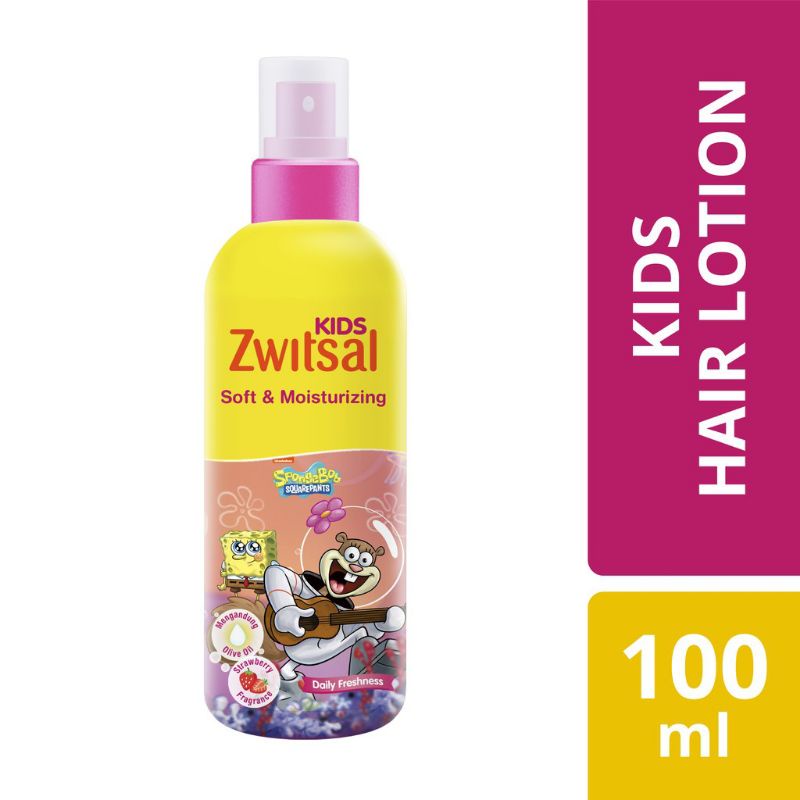 ZWITSAL Kids Hair Lotion Losion Rambut Anak ZWITSAL Kids Soft & And Moisturizing Pink dan Natural & 
