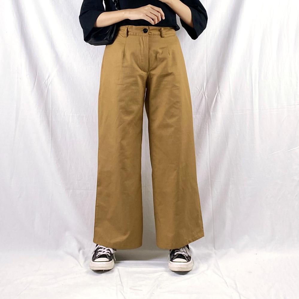 celana kulot yuka kulot / yuna pants kulot YOONA KULOT / KULOT RAYON HAWAI HIGHWAIST KANCING PREMIUM