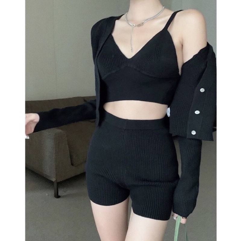 SET Korea Knit Import / Baju Cardigan