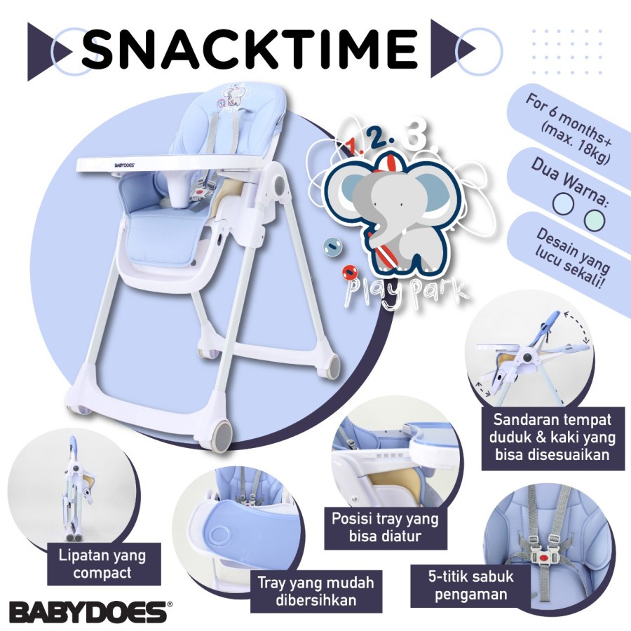 Babydoes High Chair Snack Time / Kursi Makan