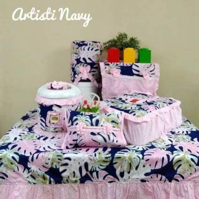 [murah] Homeset / Taplak Meja / Cover Galon Motif Valerie Abu Star