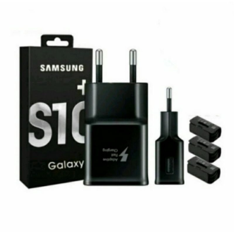 TC TRAVEL CHARGER ORIGINAL SAMSUNG S10 S10 PLUS MICRO USB FAST CHARGING