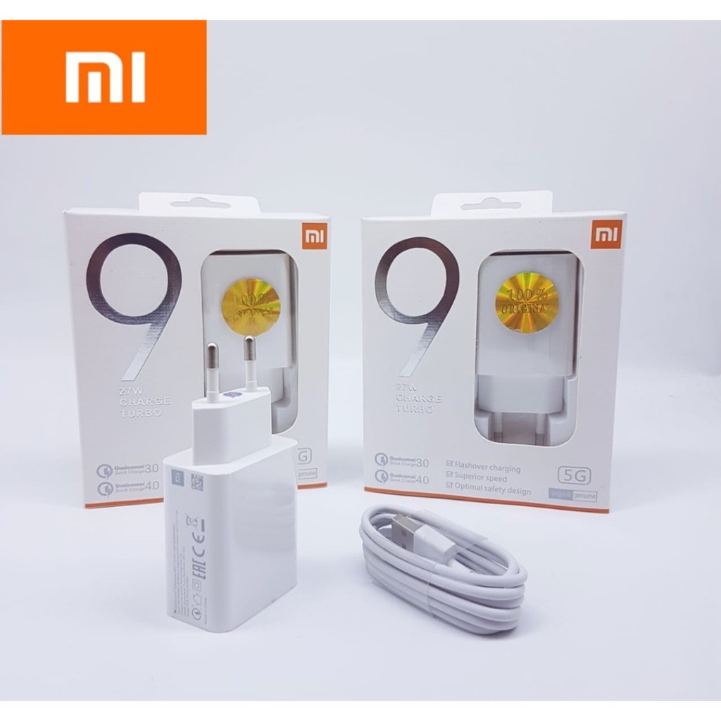 Charger Xiaomi 9 Fast Charging Qualcomm 4.0 Quick Charge 27W