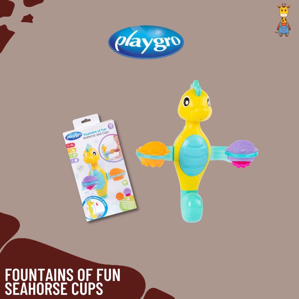 Playgro Fountains Of Fun Seahorse Cups