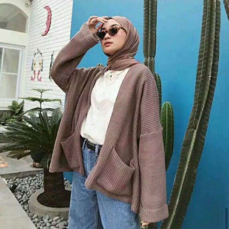 RAJUT OVERSIZED / LOOCY CARDY / CARDIGAN / KARDIGAN RAJUT OVERSIZED / KARDIGAN WANITA / KARDIGAN PAN