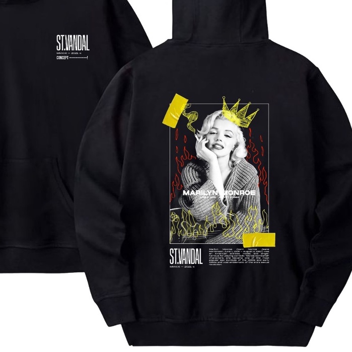 Marlyn Monroe Hoodie - Hoodie Pria dan Wanita