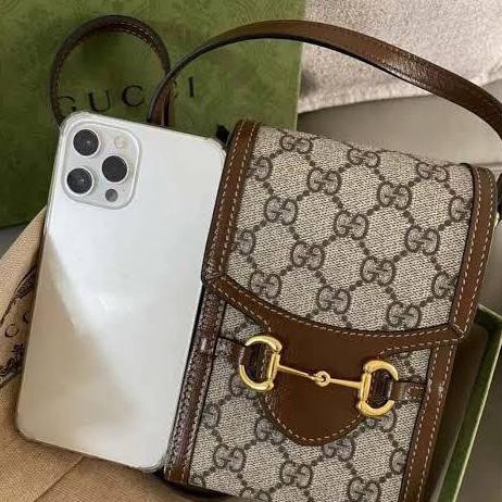 Gucci Horsebit Tas Hp Phone Bag Case Selempang Slingbag Cewek Wanita Djamenashop