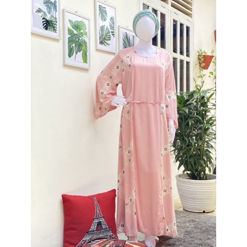 dress huza, daster huza, long dress, daster batik