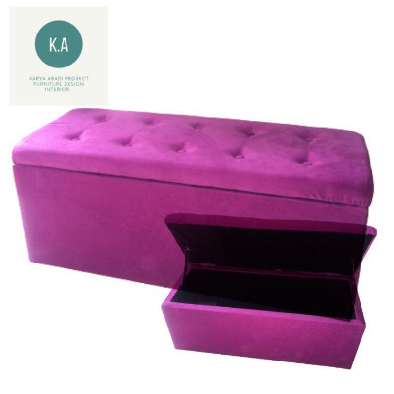 Jual Sofa Box Storage Sofa Puff ( Sofa Minimalis Tempat Penyimpan