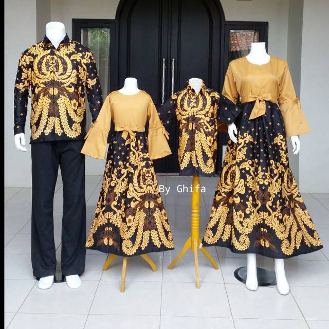 Batik bilda-baju batik couple gamis anak muda modis modern muslim anak