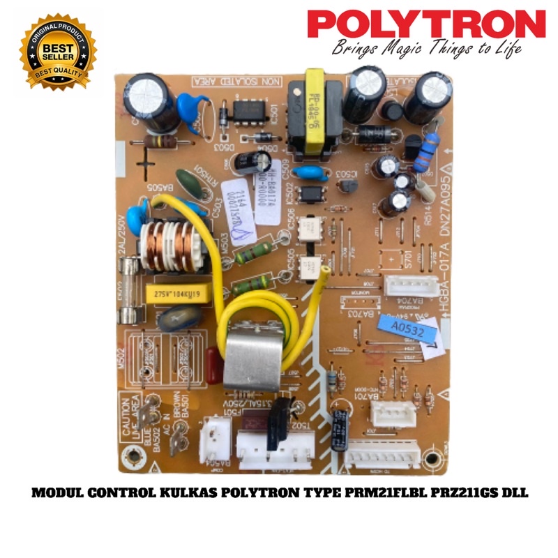 Modul Kulkas 2 Pintu Polytron Belleza 2 Type PRZ211GS PRM21FLBL