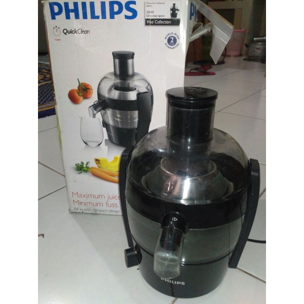 blender juicer Philips HR 1832 black hitam Second