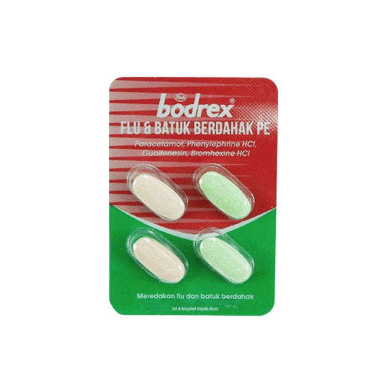 

BODREX FLU & BATUK BERDAHAK PE 4 KAPLET