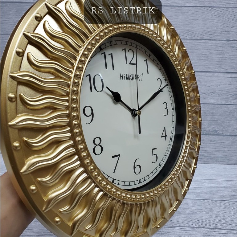 Jam dinding Wall clock Himawari 30Cm tipe JAM69 BAGUS DAN MEWAH