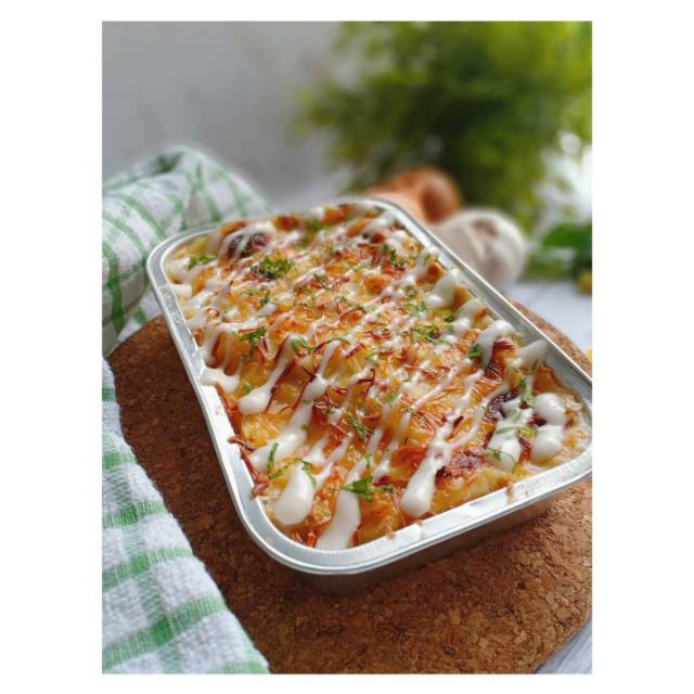 

PASTA BAKED / Holla Baked Chicken Pasta / Small / 250gr / Pasta Cheese Creamy